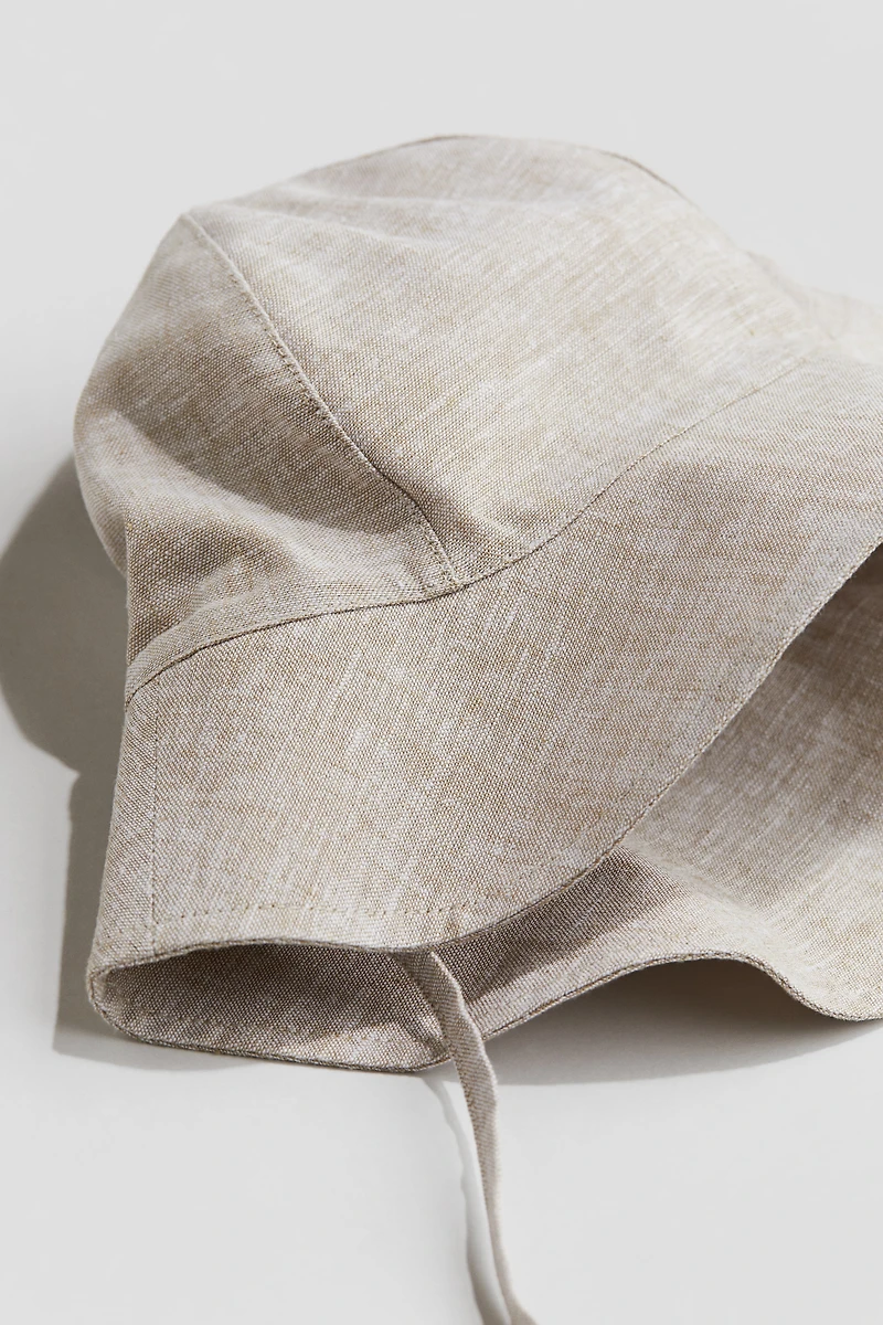 Linen-Blend Sun Hat