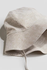 Linen-Blend Sun Hat