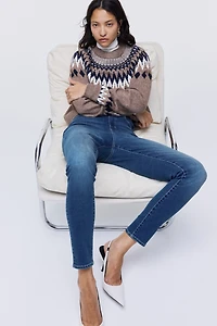 Jean moulant taille haute