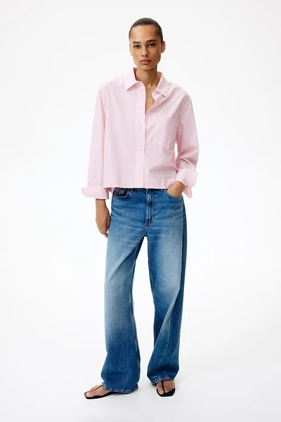 Chemise grande taille en popeline