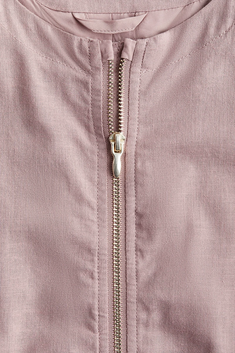 Linen-Blend Jacket