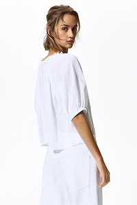 Blouse à plis nervurés