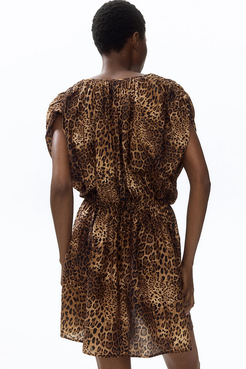 Robe tunique en viscose mélangée