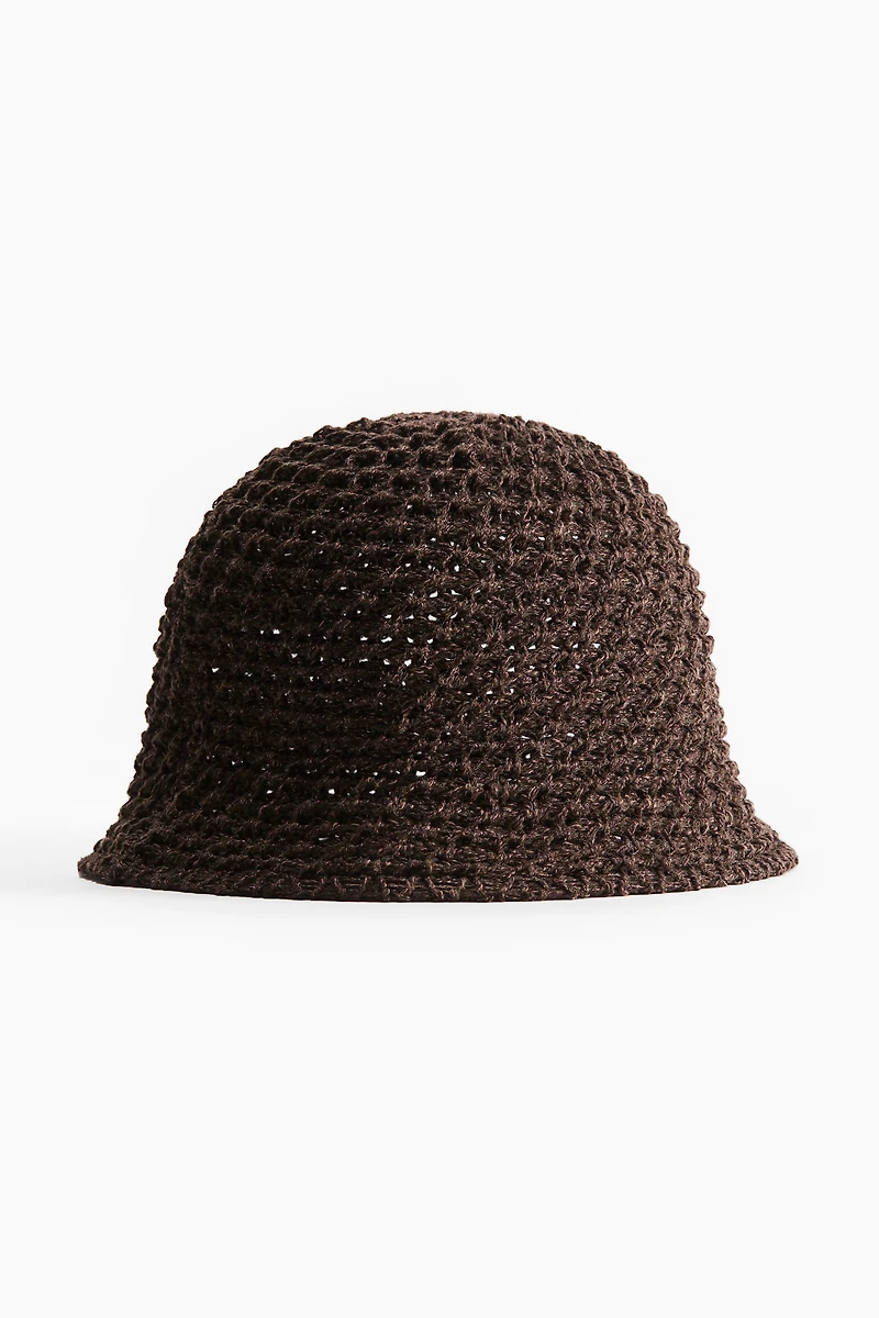 Crochet-Look Bucket Hat