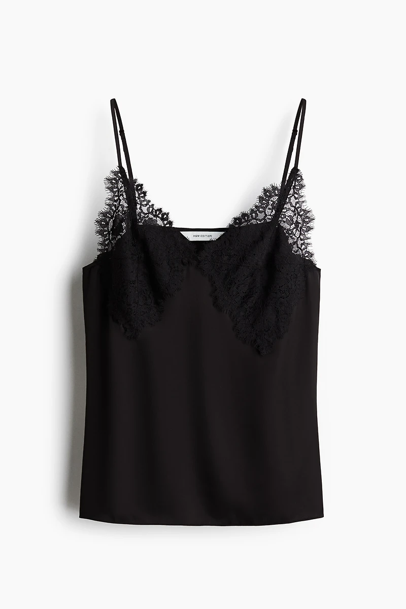 Lace-Detail Camisole Top