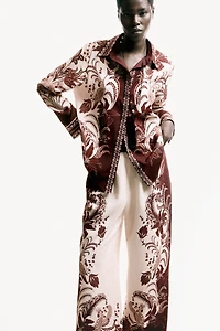 Printed Pull-On Pants