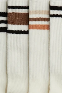 Lot de 5 paires chaussettes côtelées