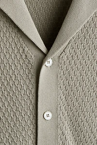 Regular-Fit Textured-Knit Resort Shirt