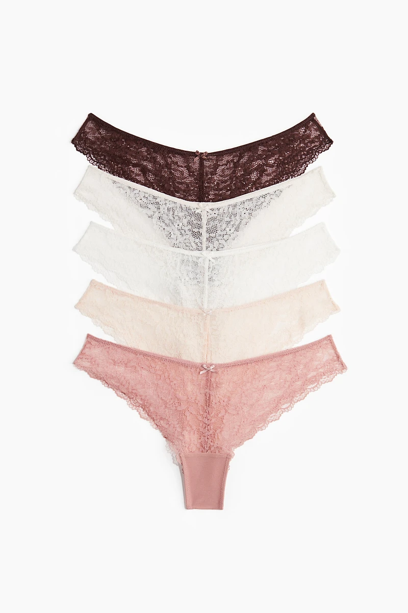 5-pack Lace Brazilian Briefs