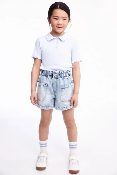 Loose Fit Denim Shorts