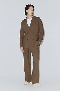 Four-Way Stretch Wide-Leg Tailored Pants