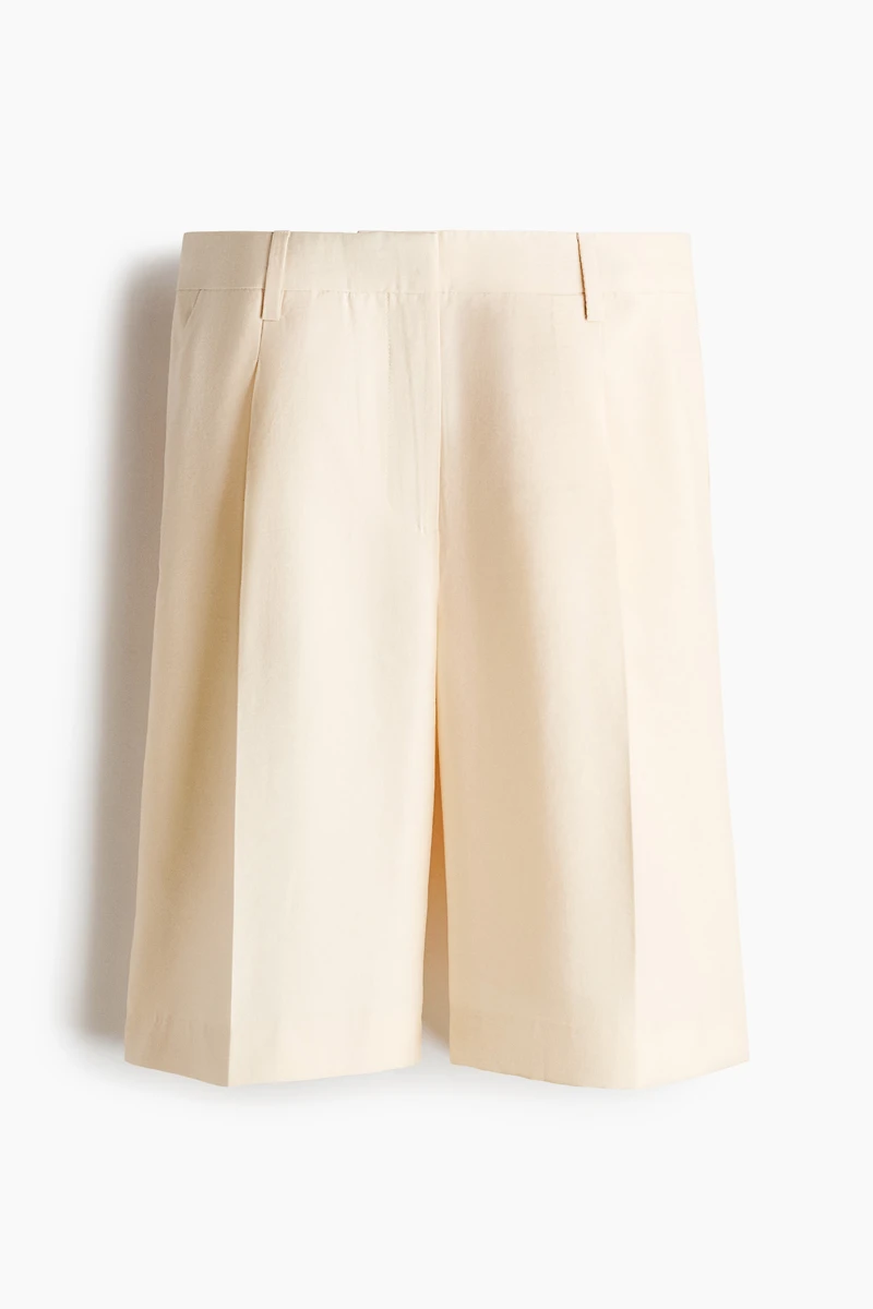 Lyocell-Blend Bermuda Shorts