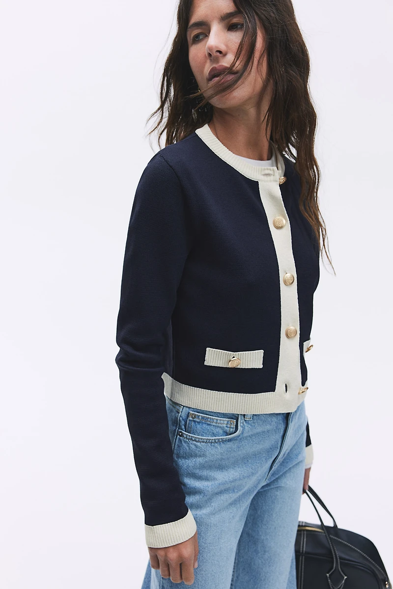 Fine-Knit Cardigan