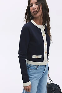 Fine-Knit Cardigan