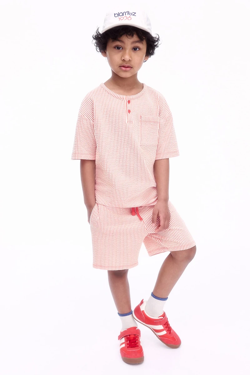 Henley Shirt and Shorts