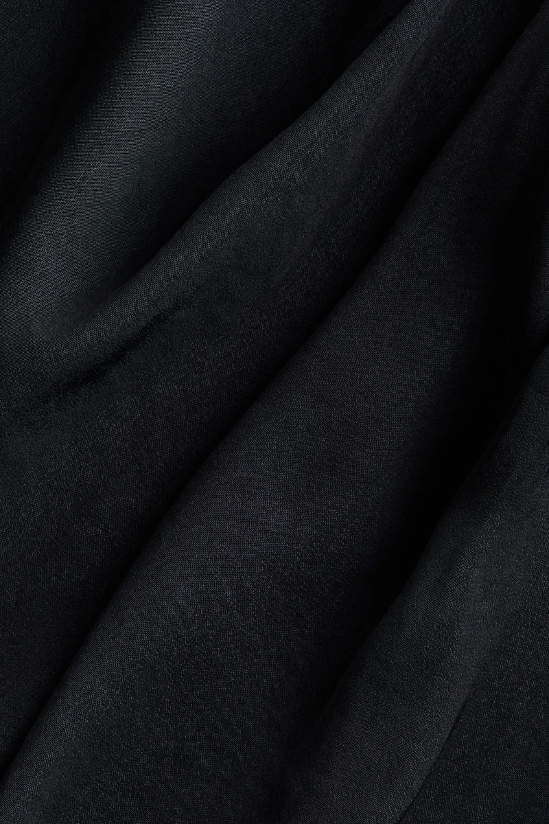 Tie-Detail Boat-Neck Dress