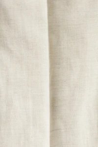 Regular-Fit Tailored Linen-Blend Pants