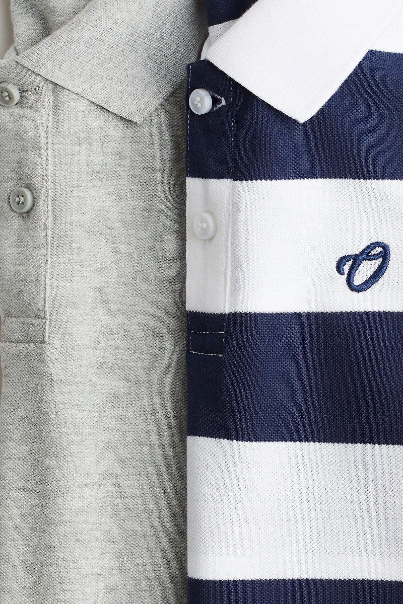 Lot de 2 polos en coton