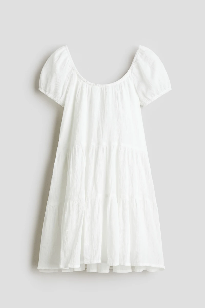 Crinkled Cotton Dress