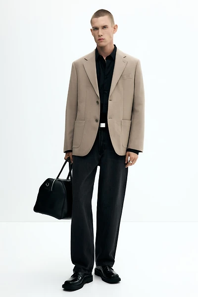 Regular-Fit Cashmere-Blend Jacket