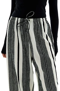 Textured Jersey Drawstring Pants