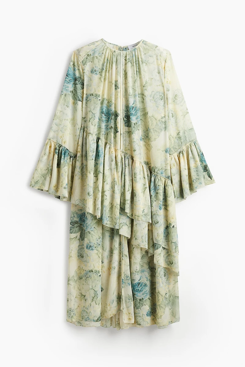Ruffled Chiffon Dress
