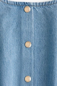 Robe droite en denim