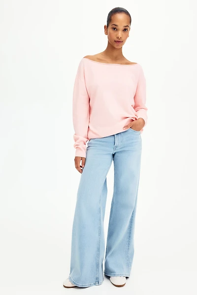 Off-the-Shoulder Sweater