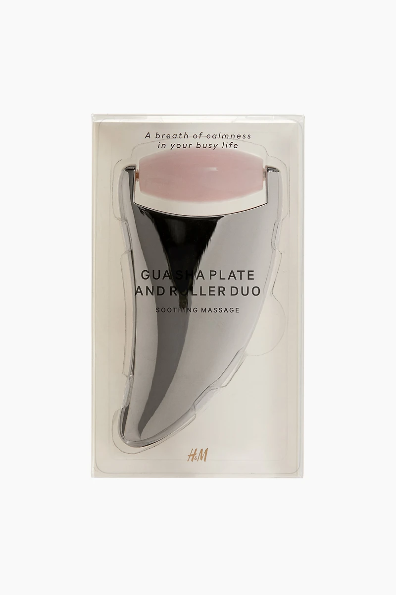 Gua Sha Plate & Roller Duo
