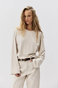 Haut à manches longues en coton