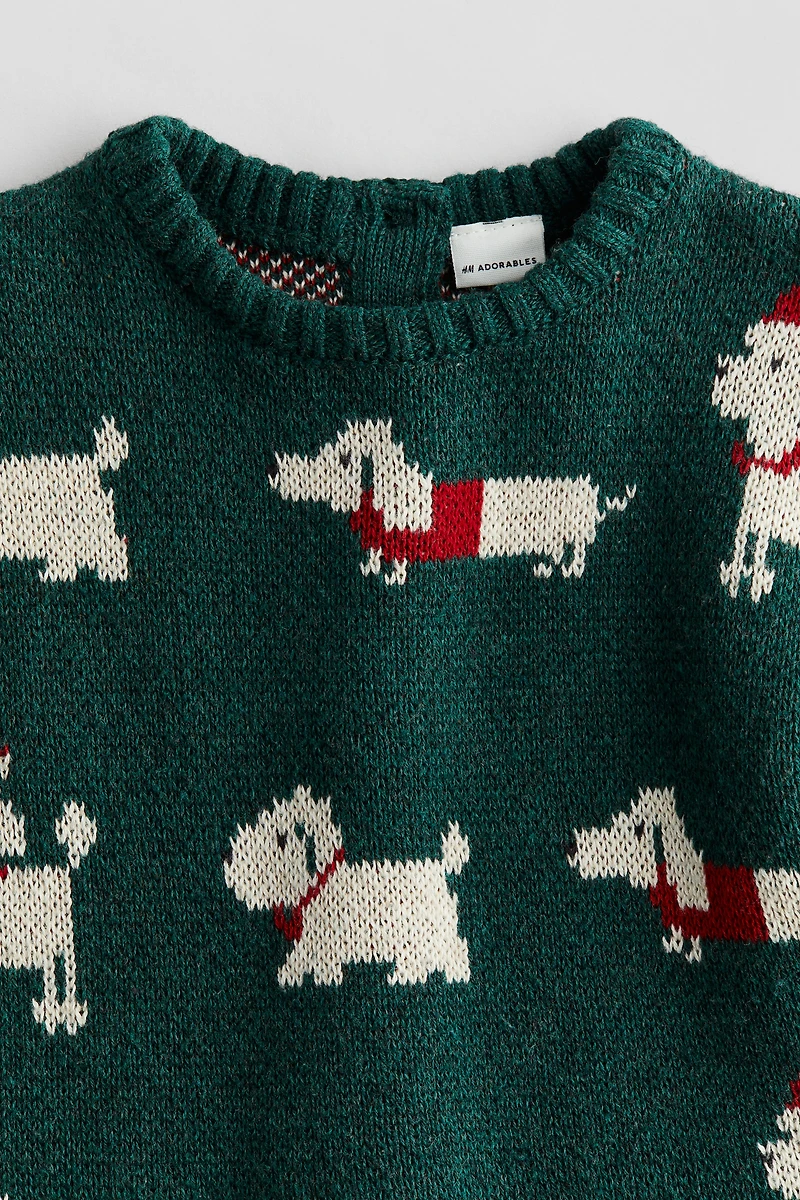 Chandail jacquard en coton