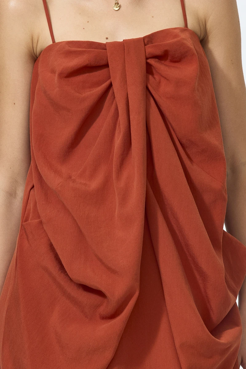 Robe bandeau avec détail noué