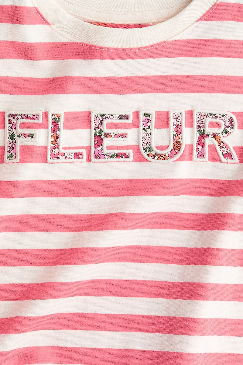 T-shirt en coton avec appliqués