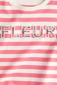 T-shirt en coton avec appliqués