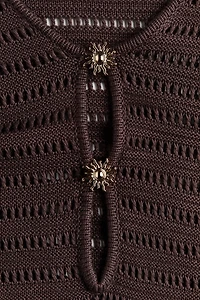 MAMA Crochet-Look Dress