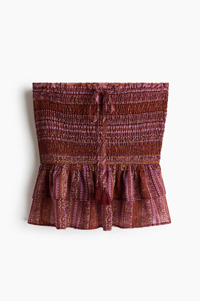 Smocked Bandeau Top