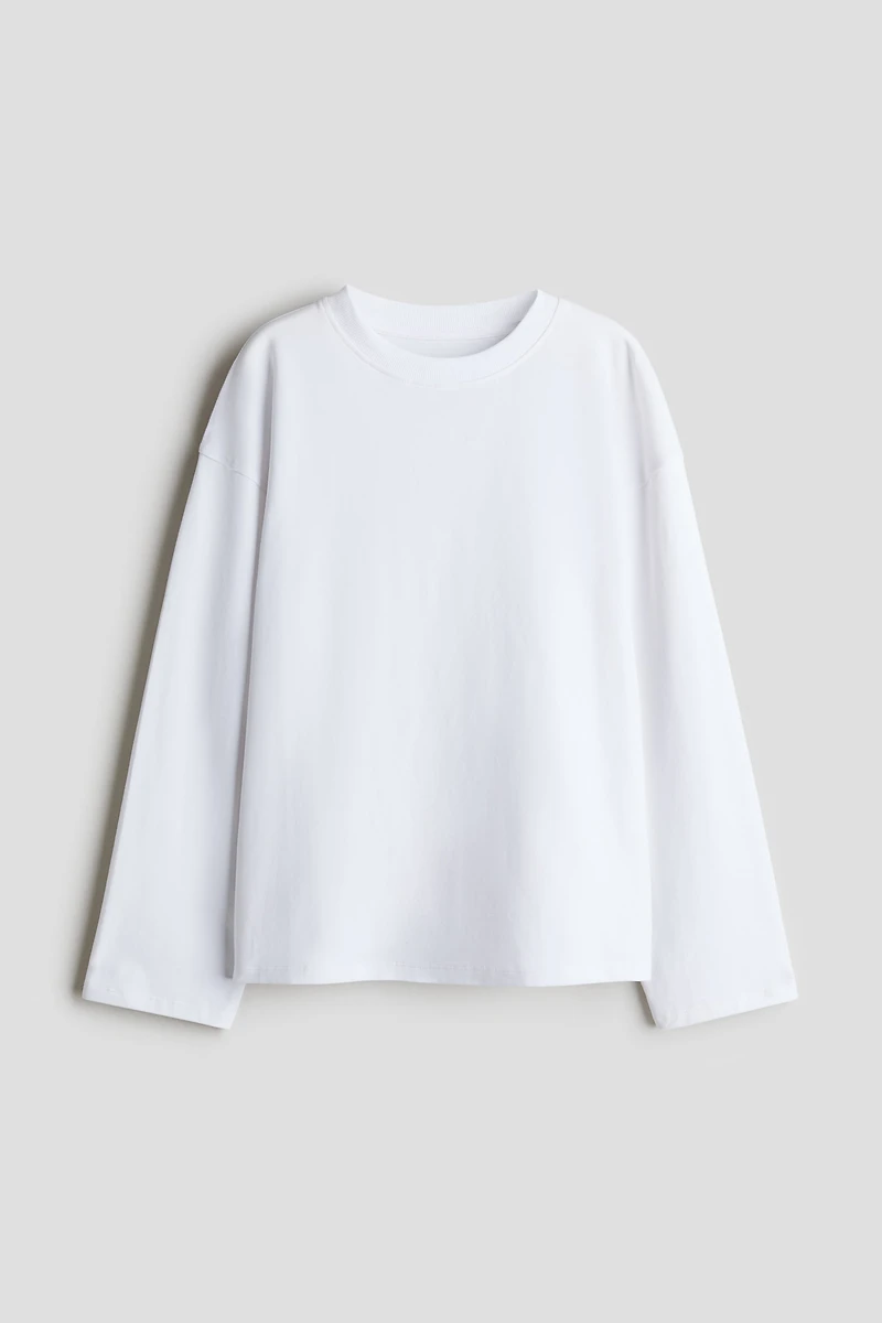 Long-Sleeved Cotton Top