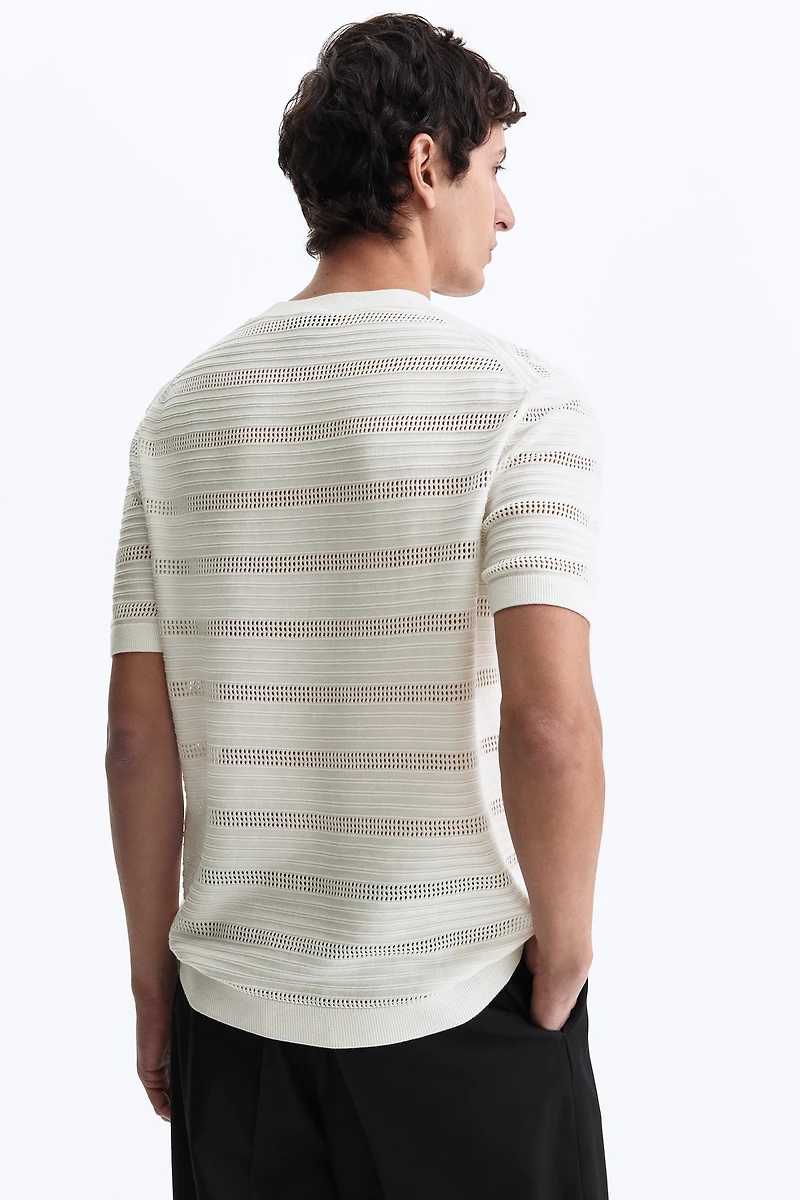 Slim-Fit Knit T-Shirt