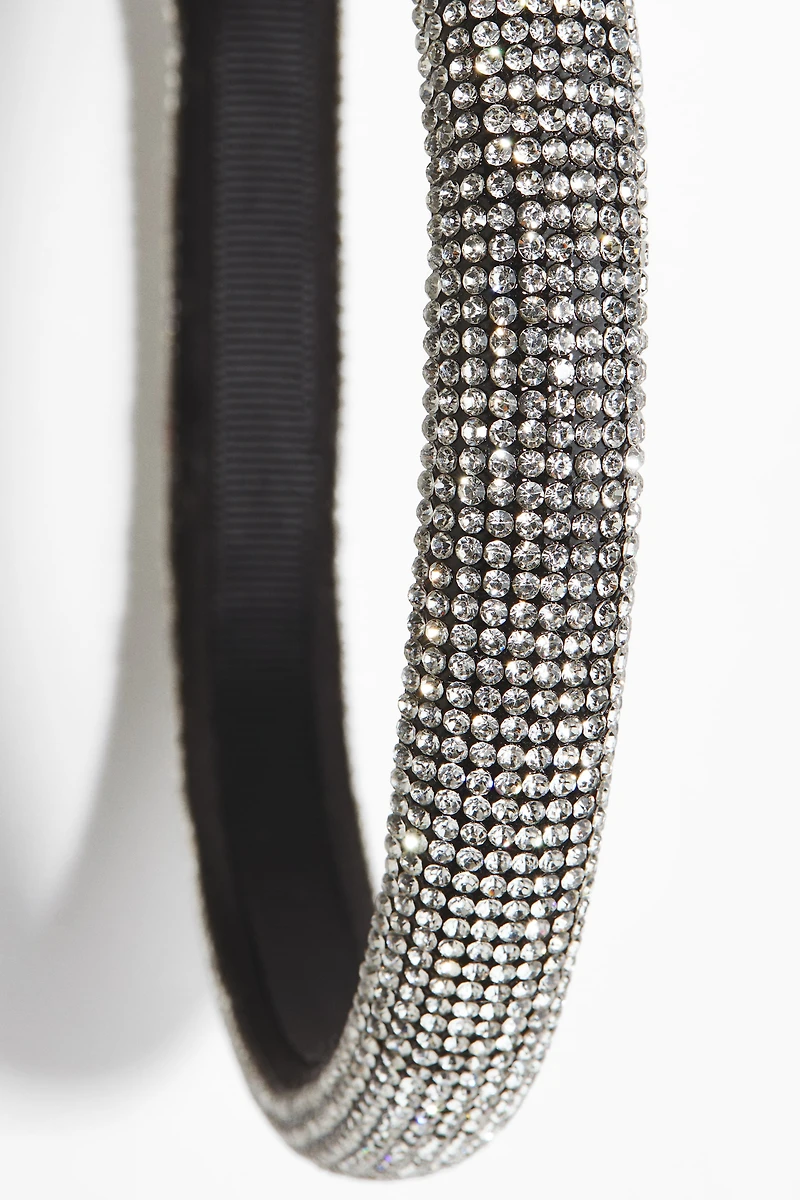 Rhinestone-Embellished Hairband