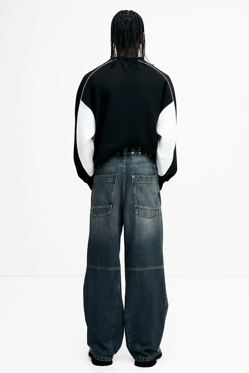 Jean ample style motard