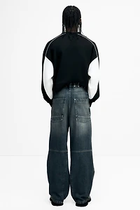 Jean ample style motard