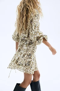 Oversized Tie-Belt Dress