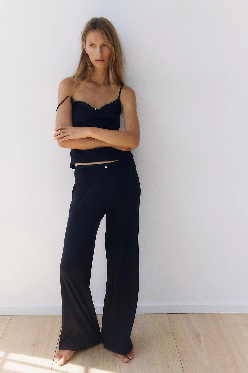 Pyjama en pointelle de coton