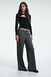 Wide-Leg Dress Pants