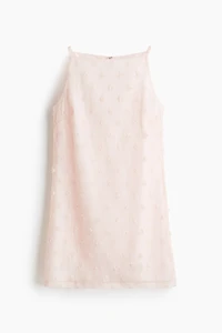 Appliquéd Mini Dress
