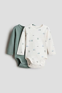 2-pack Long-sleeved Bodysuits
