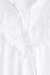 Blouse with Eyelet Embroidery