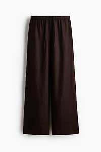 Wide-Leg Linen Pants
