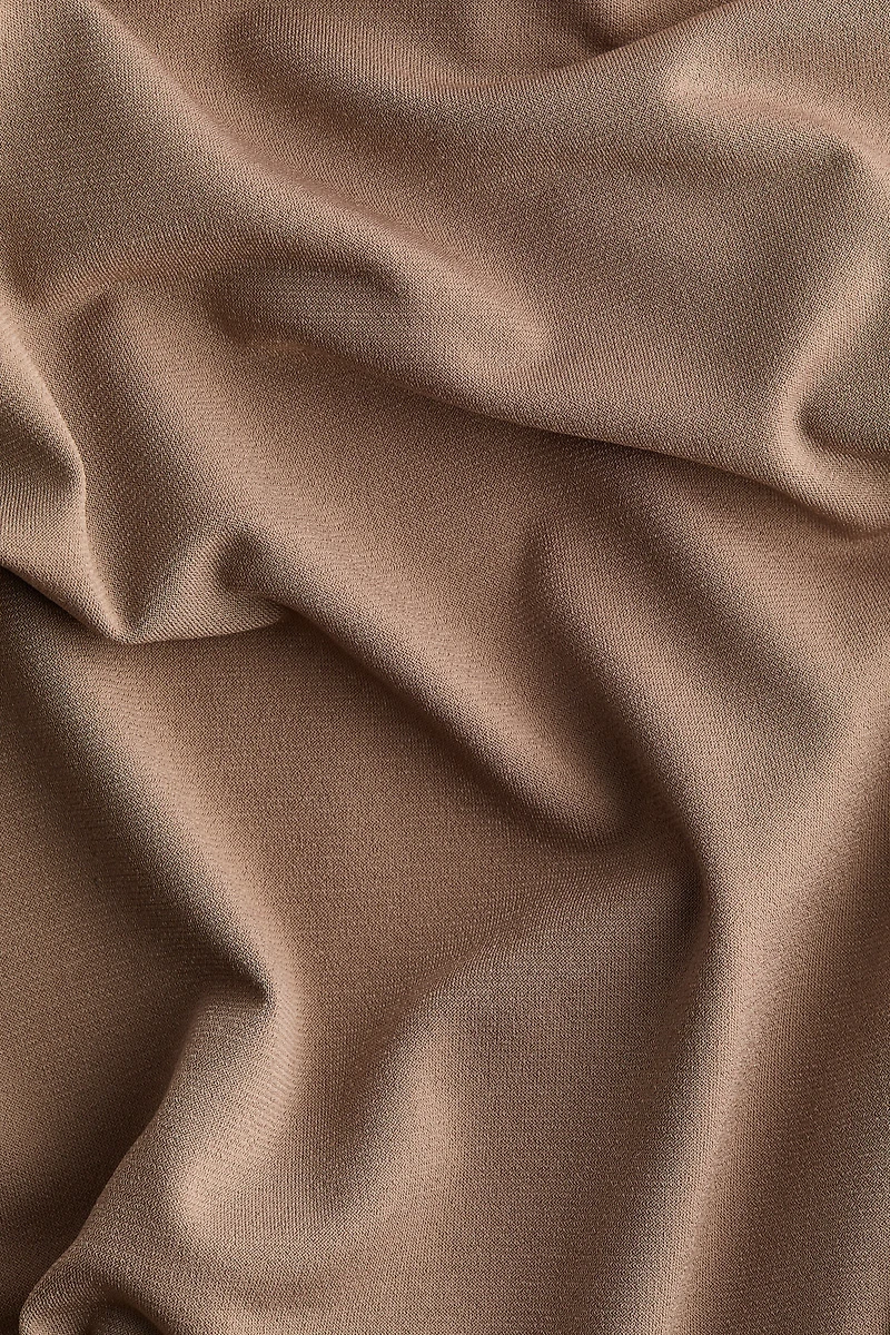 One-Sleeve Mock Turtleneck Top