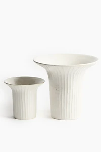 Textured Stoneware Vase